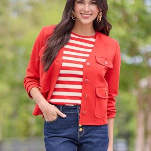 Red Ponte Blazer