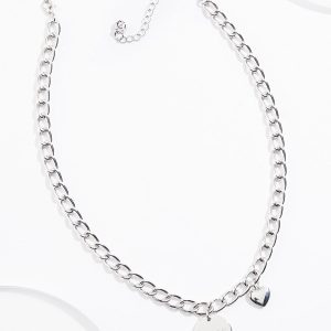 Hope Disc Pendant Chain Necklace