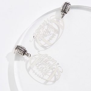 Game Day Cutout Football Earrings