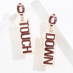 Enamel Touch Down Earrings