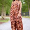 Plus Size Beaded Ikat Genie Jumpsuit