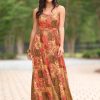 Animal Patch Print Maxi Dress