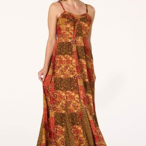 Petite Animal Patch Print Maxi Dress