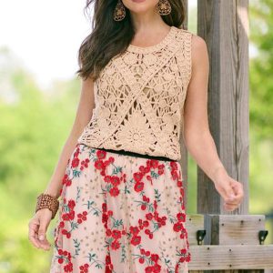 Neutral Crochet Tank