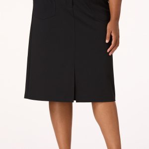Plus Size Crepe Scuba Pencil Skirt