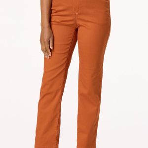 Solid Twill Skinny Leg Pants