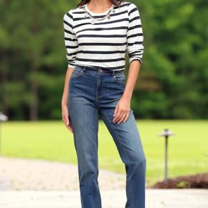 Classic High Rise Straight Leg Jeans