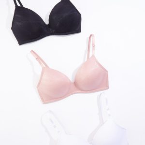 Plus Size Wire- Free Shine Bra Set