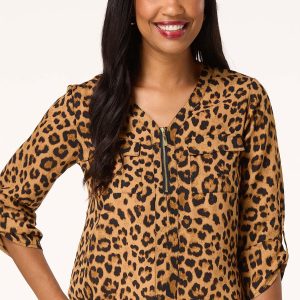 Leopard Zip Equipment Top