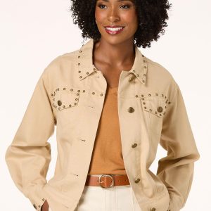 Studded Twill Jacket