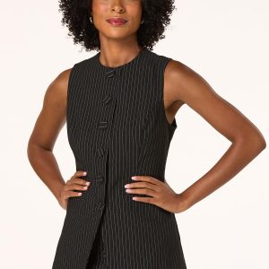 Pinstripe Bengaline Vest