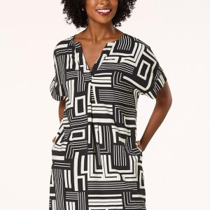 Modern Geo Shift Dress