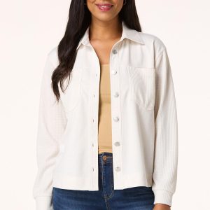 Waffled Panel Shacket