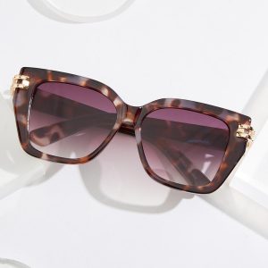 Dark Tortoise Square Sunglasses