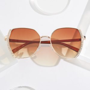 Embellished Square Sunglasses
