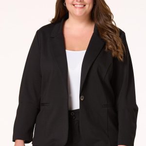 Plus Size Ponte Blazer