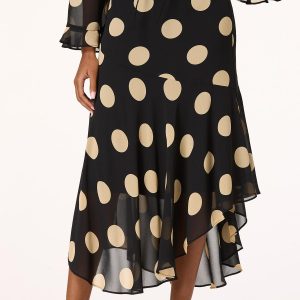 Polka Dot Midi Skirt