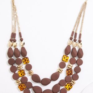 Rubber Layer Tortoise Necklace