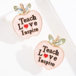 Teach Love Inspire Stud Earrings