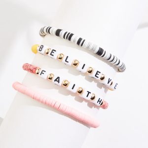 Believe Faith Stretch Bracelet Set