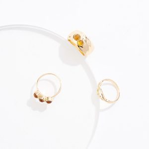 Mod Metal Resin Ring Set