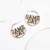 Color Enamel Game Day Hoop Earrings