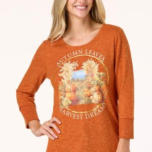 Autumn Leaves Hacci Top