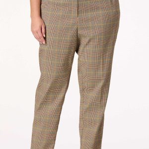 Plus Size Plaid Bengaline Pants