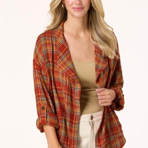 Spice Plaid Fashion Jacket