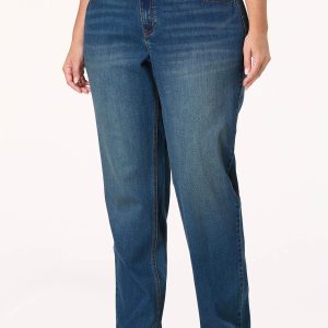 Plus Size Classic High Rise Straight Leg Jeans