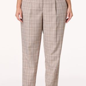 Plus Size Plaid Trouser Pants