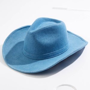 Rhinestone Star Denim Western Hat