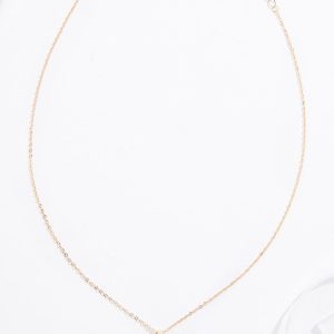 Cubic Zirconia Cross Delicate Necklace