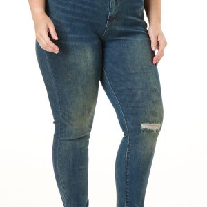 Plus Size High Rise Skinny Jeans