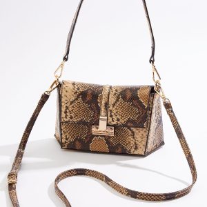 Snakeskin Mini Shoulder Bag