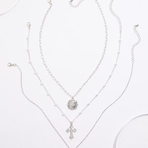 Inspirational Charm Chain Necklace Set