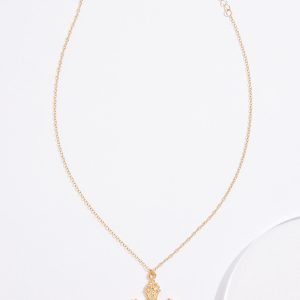 Delicate Gold Cross Pendant Necklace