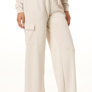 Neutral Scuba Wide Leg Pants