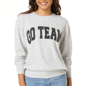 Embellished Go Team Sweatshirt