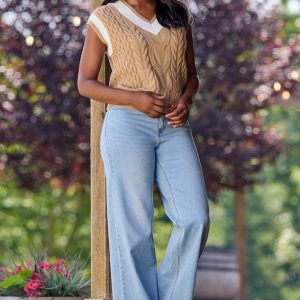 Light Wash Wide Leg Jeans