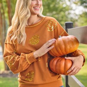 Sequin Fall Icon Sweatshirt