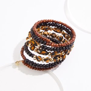 Animal Wood Coil Bracelet