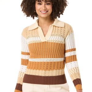 Stripe Open Stitch Sweater