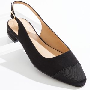 Cap Toe Slingback Flats