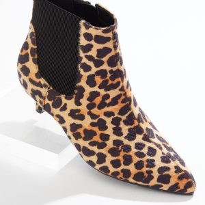 Leopard Fur Booties