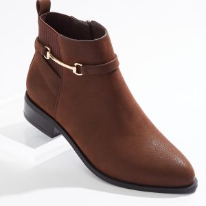 Wide Width Side Gore Metal Bar Booties