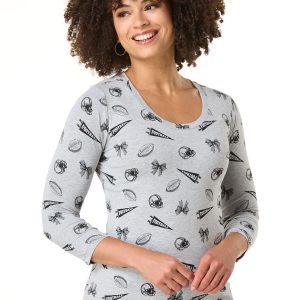 Football And Bows Top