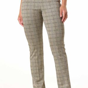 Houndstooth Plaid Pants