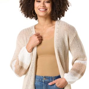 Natural Multi Stripe Cardigan