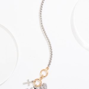 Heart Locket Charm Toggle Bracelet